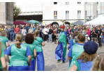 Trommelgruppe Sarará in Aktion auf dem St.-Kassiansplatz (C) Bilddokumentation Stadt Regensburg