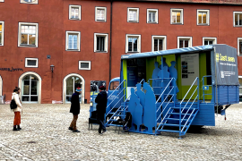 Ein Lastwagen als Ausstellunsort - Mobile Ausstellung in Regensburg #lastseen
