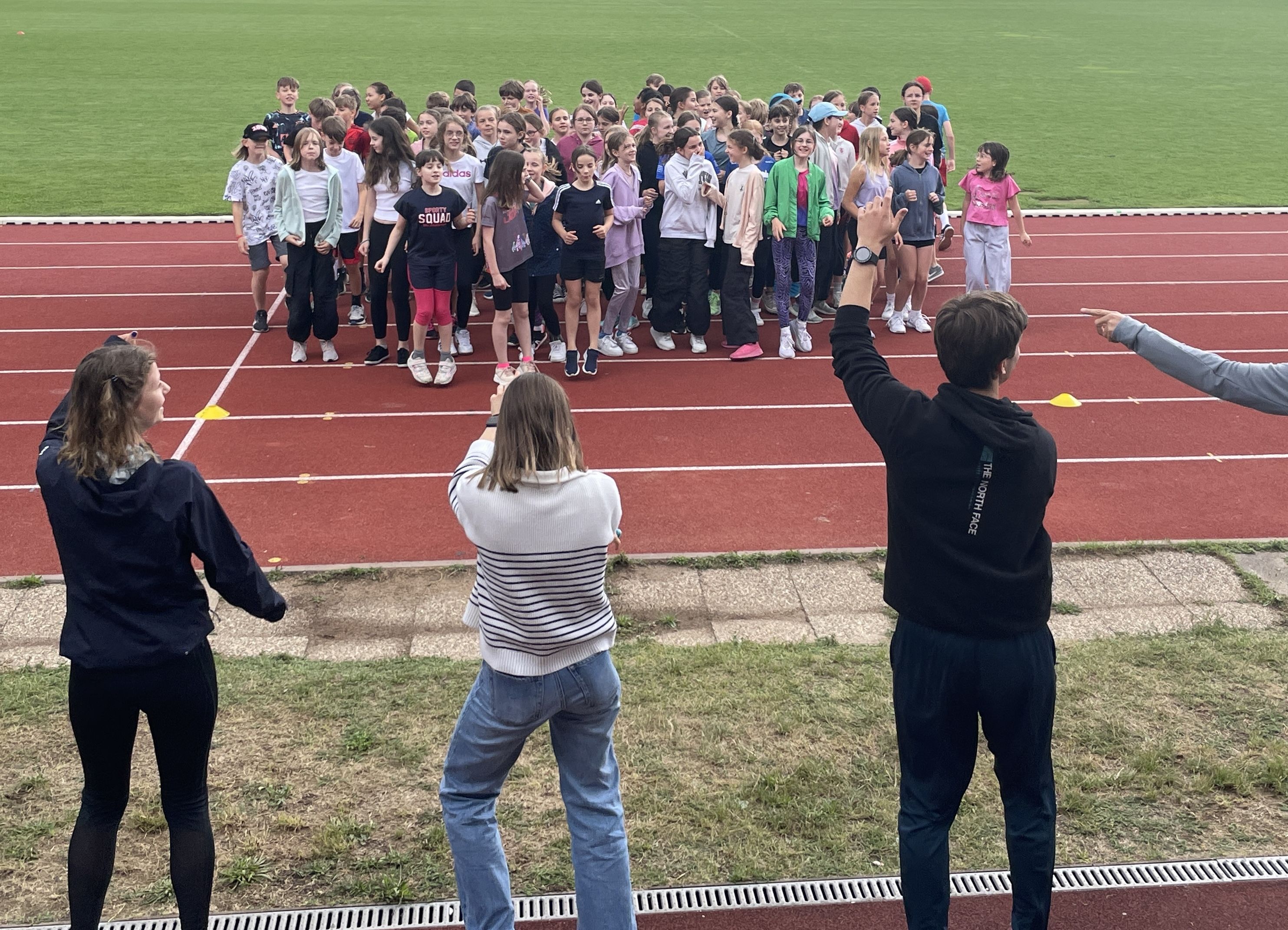 Aufwärmen vor dem Start