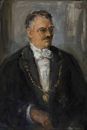 Portait des ehemaligen Oberbürgermeisters Dr. Otto Hipp