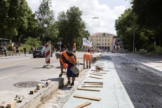 Fotografie - Baustelle Maximilianstraße