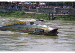Fotografie: Als Waller gestaltetes Boot auf der Donau (C) Bilddokumentation Stadt Regensburg