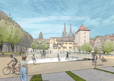 Zukunftsvision: Alter Kornmarkt nach der Verkehrsberuhigung