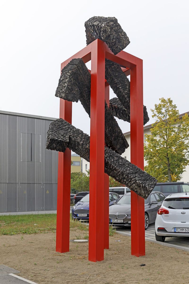 Fotografie - Hauptfeuerwache - Kunstwerk 112 von Helmut Wolf