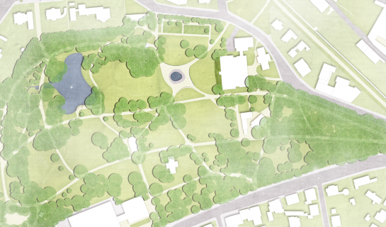 Grafik: Skizze des neue Stadtparkbrunnens (C) mahl·gebhard·konzepte