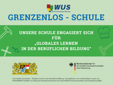 Grenzenlos-Schule Plakette