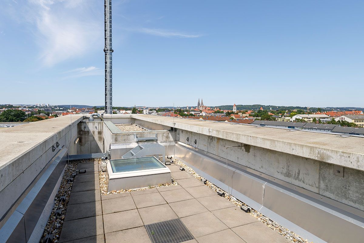 Fotografie - Gute Aussicht vom Dach des Schlauchturms