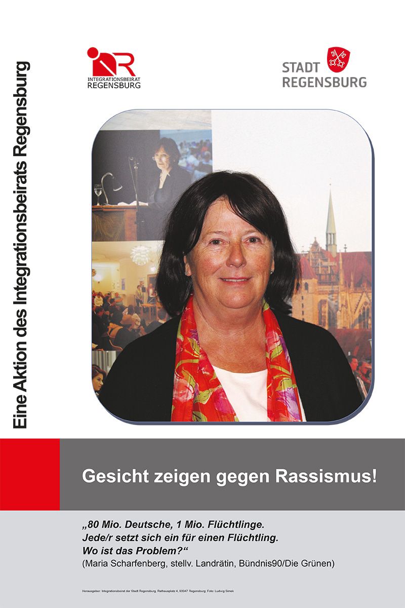 Integration und Migration - Plakat Gesicht zeigen - Scharfenberg