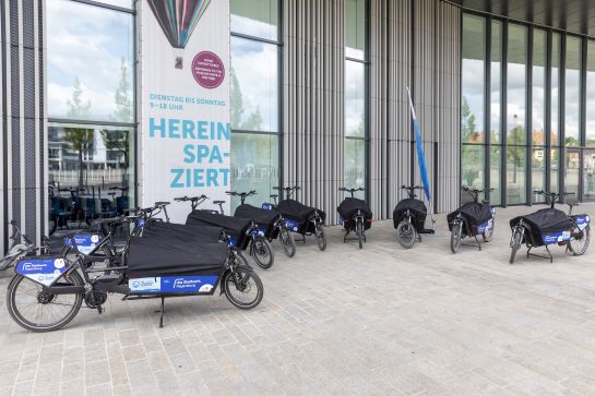 Fotografie: Lastenräder von Donau-Donkeys   (C) Bilddokumentation Stadt Regensburg