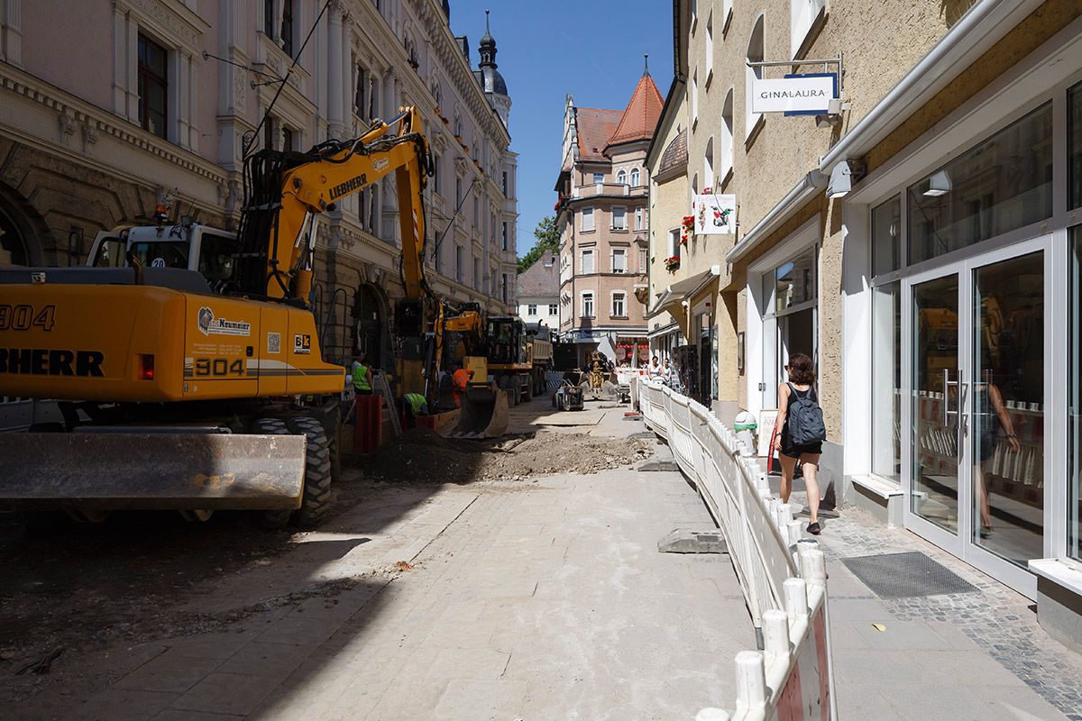 Fußgängerzone - Bauphase 2018 - Königsstraße 2