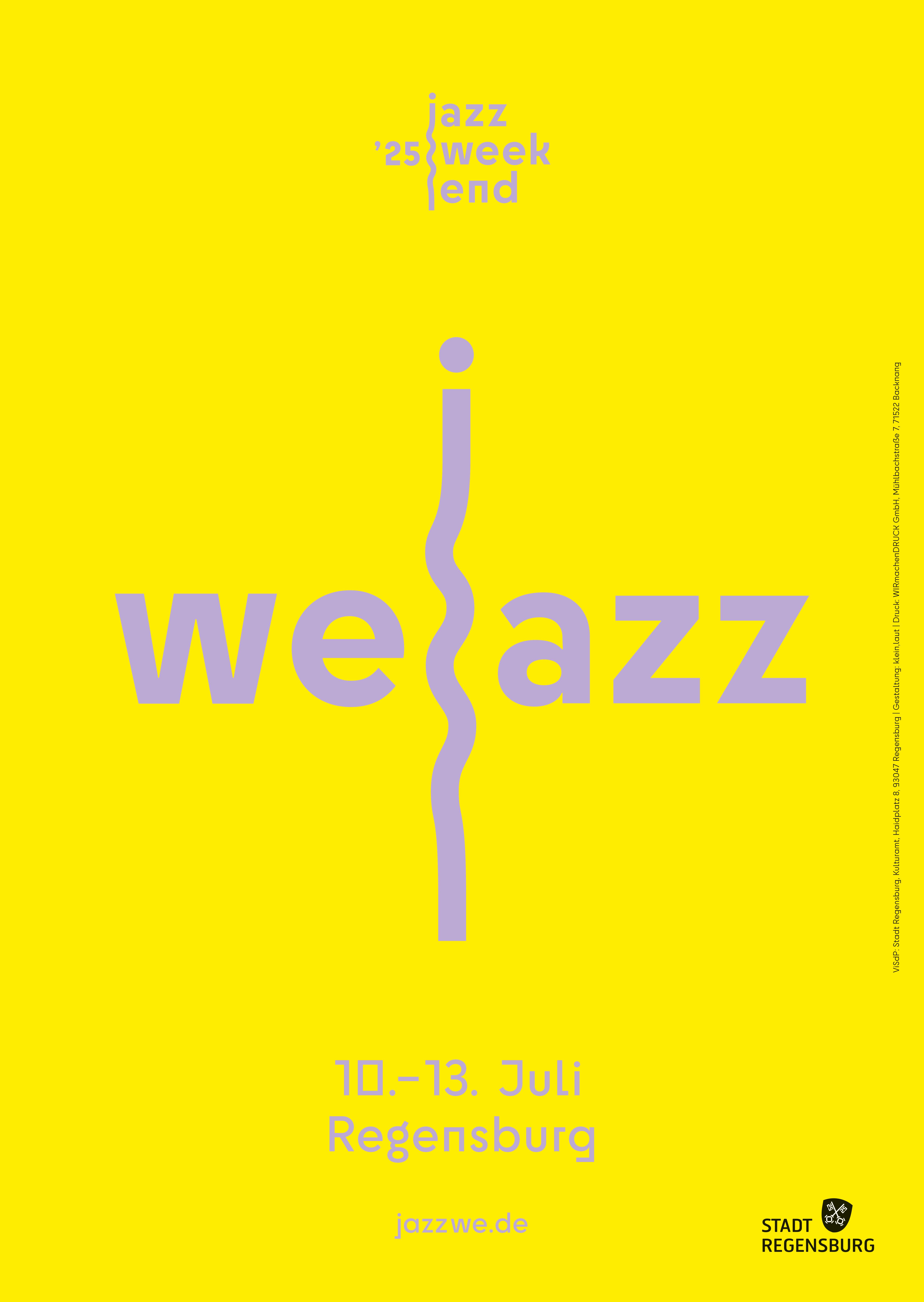 Fotografie – Plakat Bayerisches Jazzweekend 2025