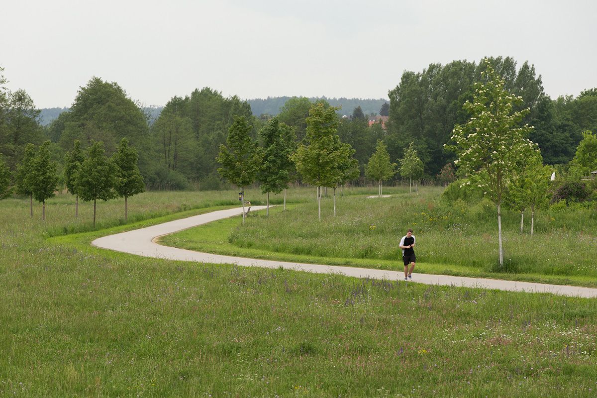 Fotografie - Jogger im Aubachpark