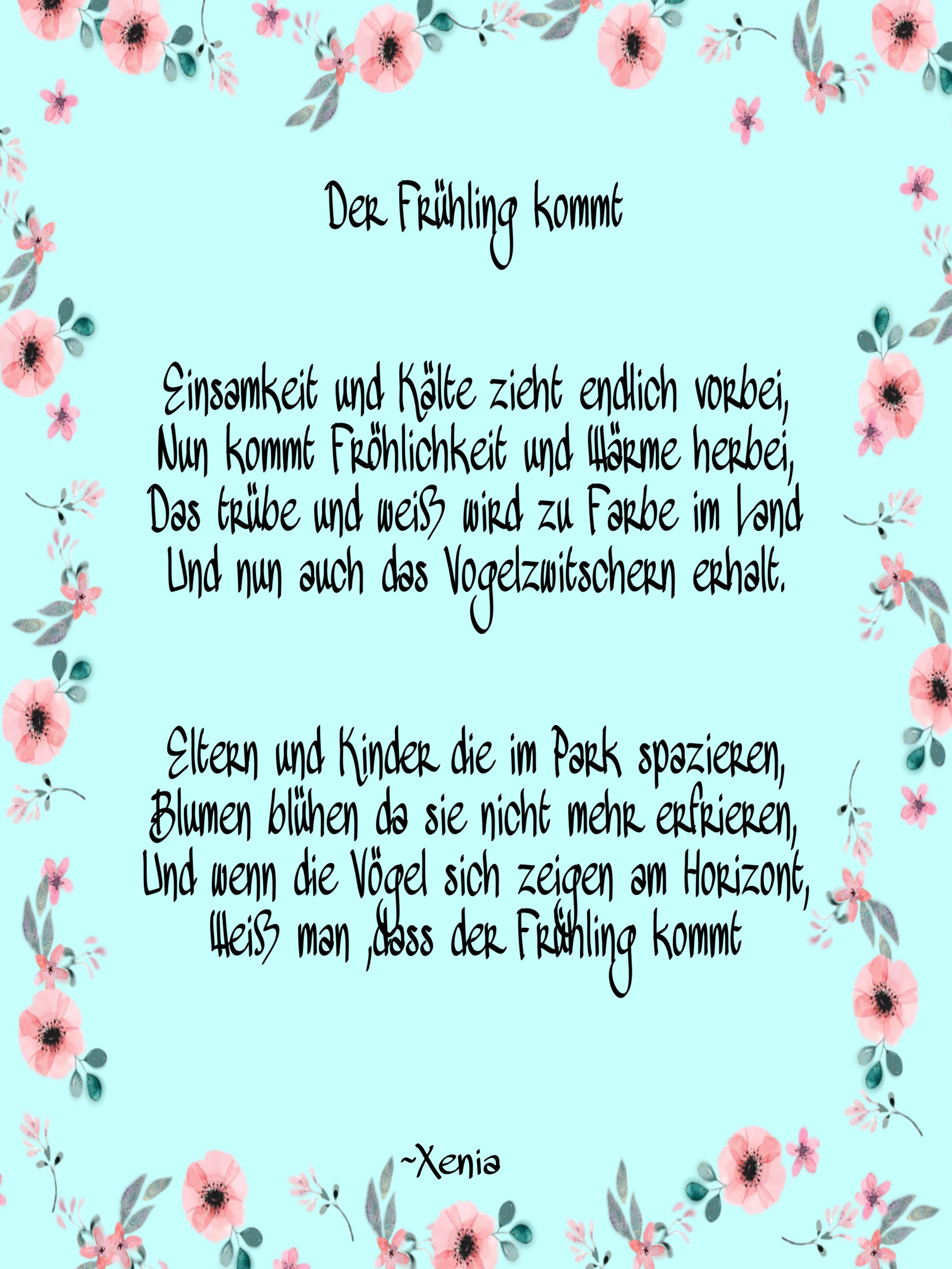 KKB 20. März Frühlingsgedicht