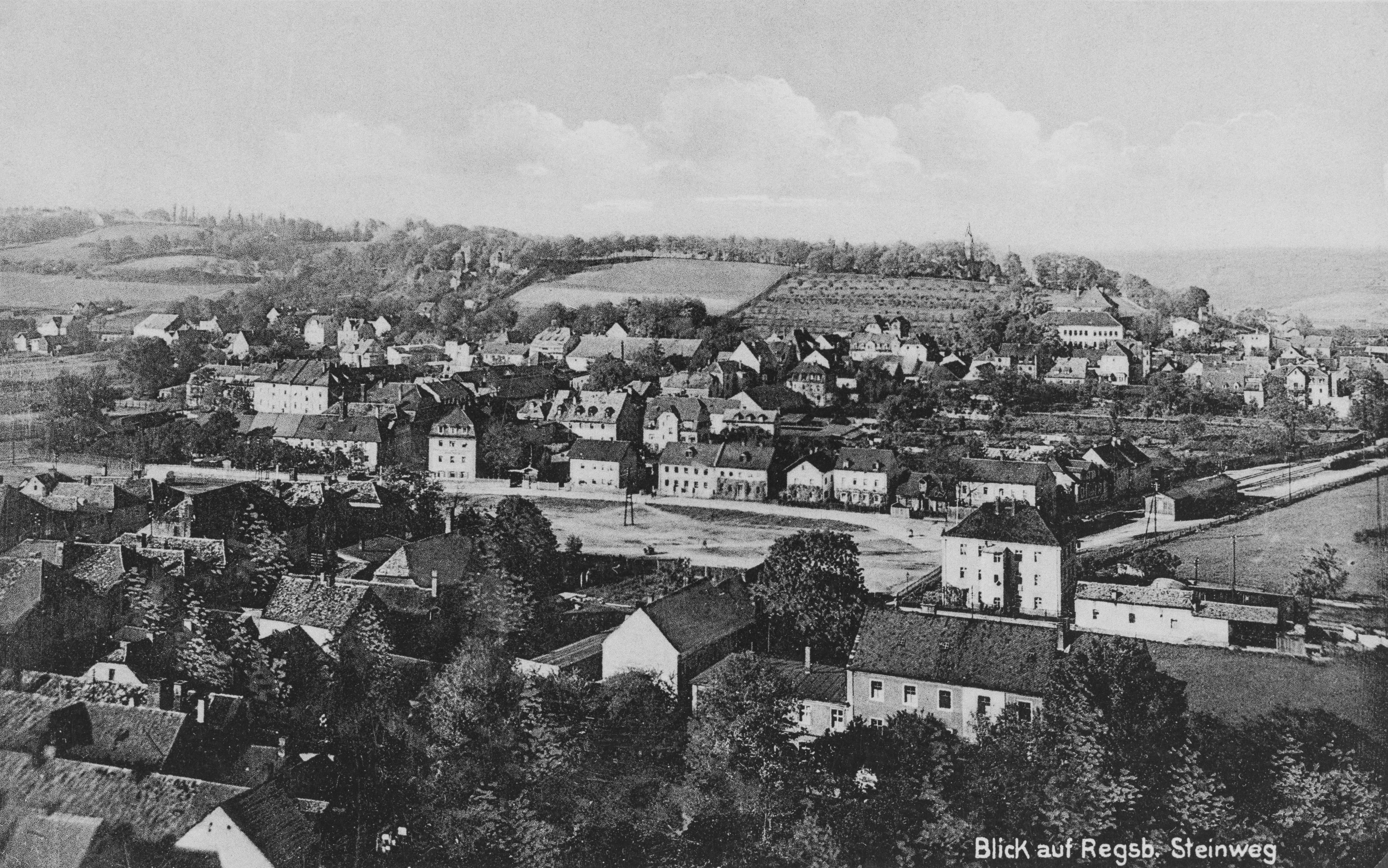 Fotografie: Blick auf Steinweg um 1930