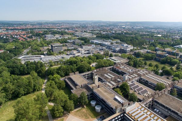 Fotografie - Luftaufnahme des Stadtteils