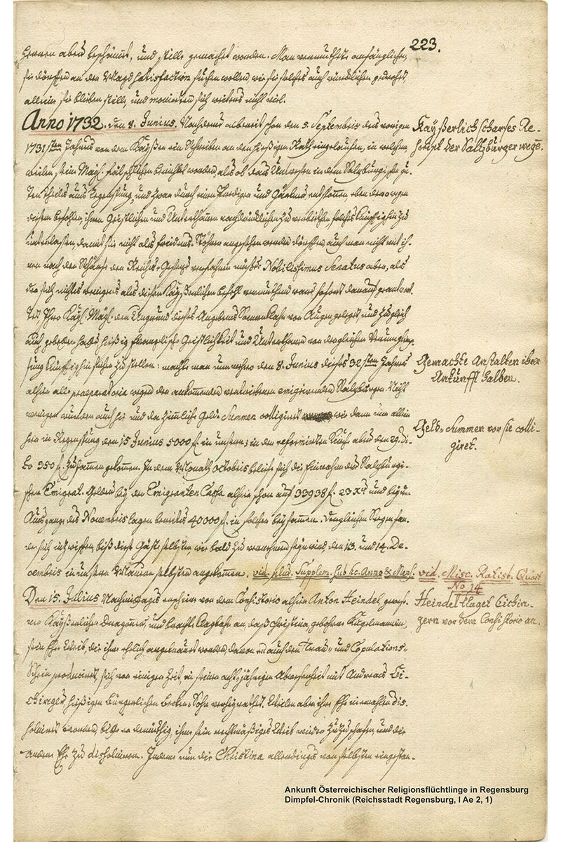Stadtarchiv - Schätze des Stadtarchivs - Dimpfel-Chronik 2
