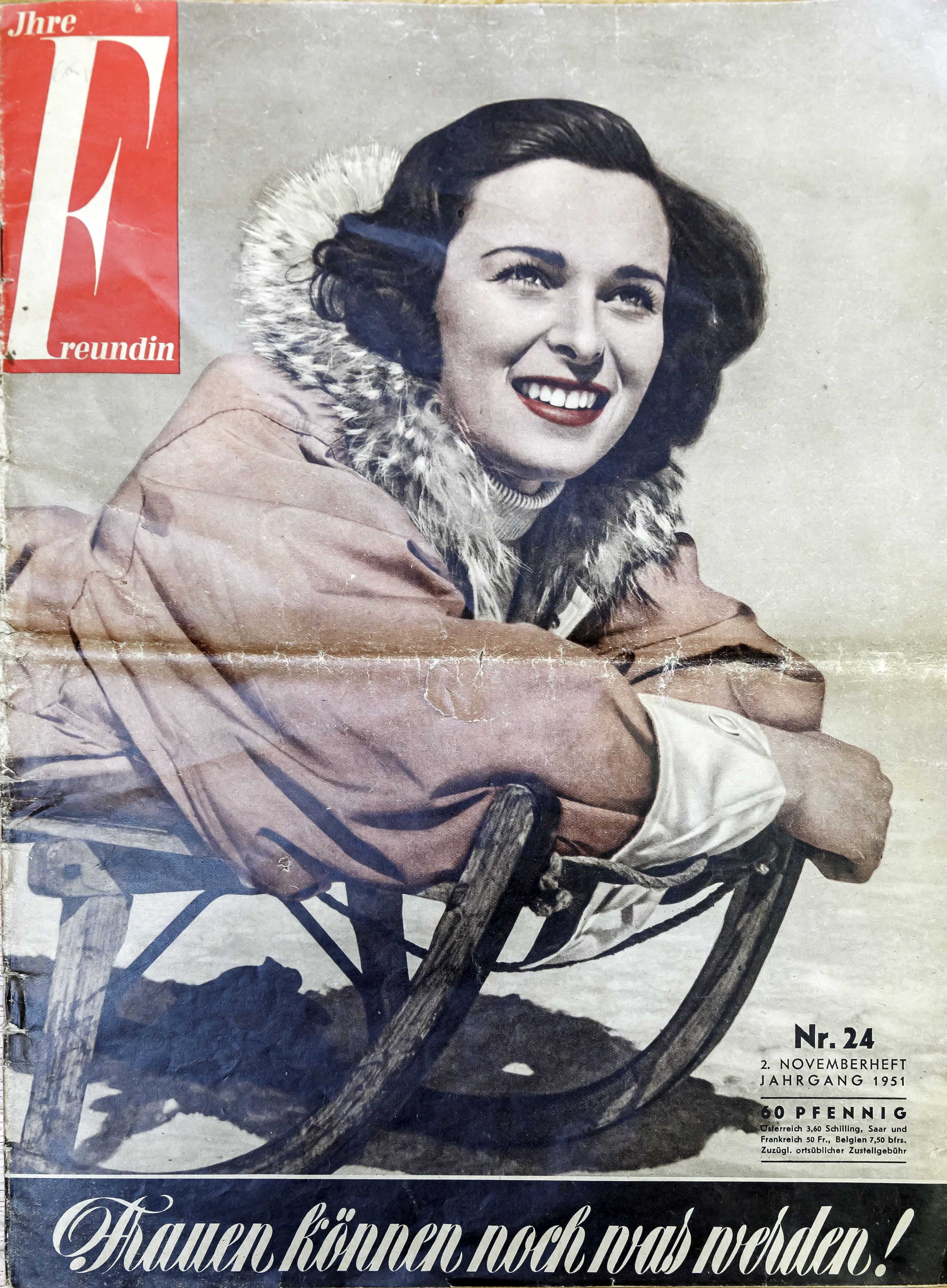 Fotografie: Titelbild der Zeitschrift „Ihre Freundin“, Jahrgang 1951