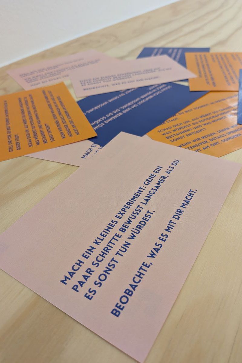 Fotografie von den Aktionskärtchen Variante 2