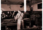 Fotografie: Historisches Bild der Arbeit in der Schnupftabakfabrik 