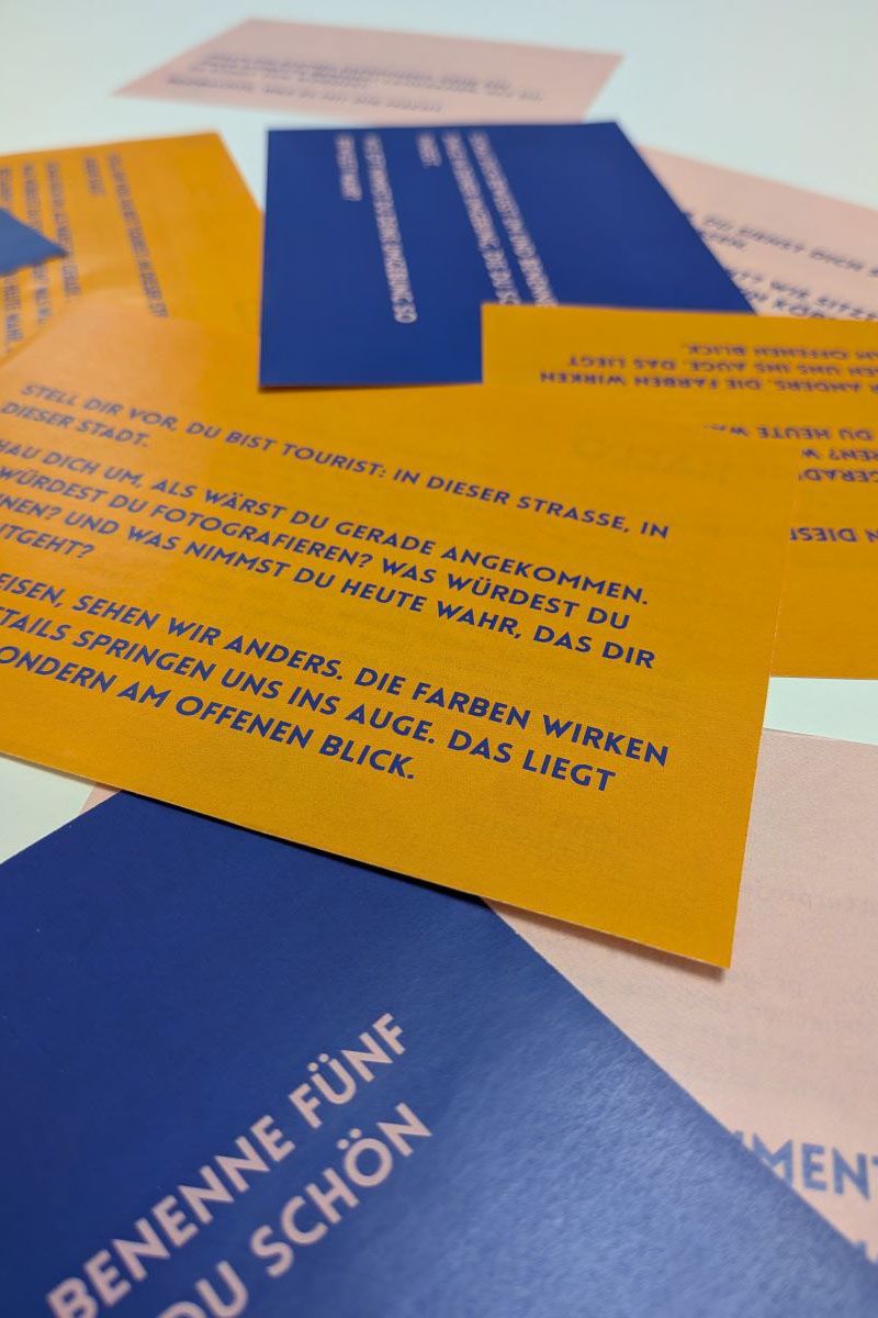 Fotografie von den Aktionskärtchen Variante 3