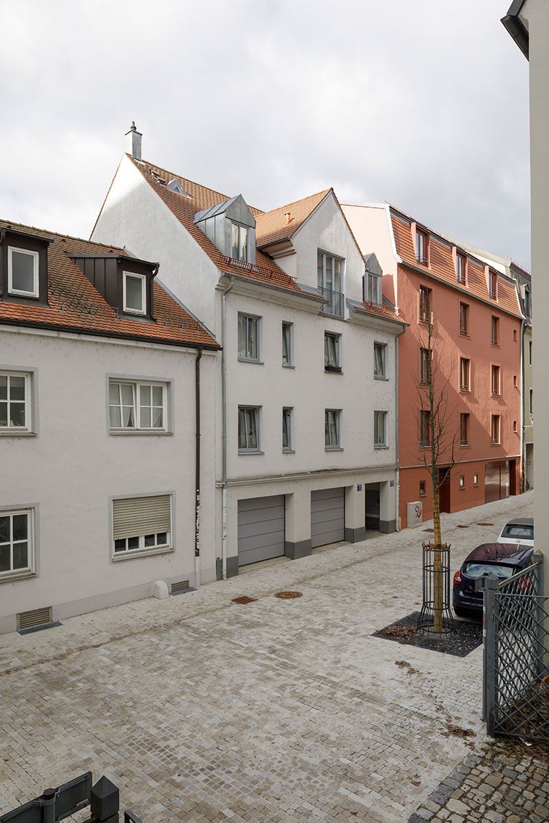 Neugestaltung Trothengasse-Bertoldstraße - Foto - Zu sehen ist die Trothengasse aus der Vogelperspektive 