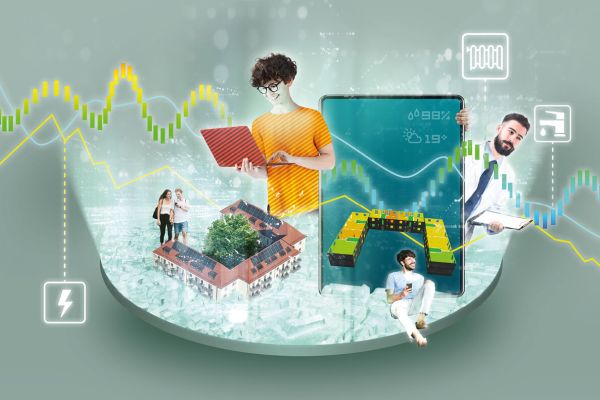 Ein digitales System errechnet Gebäude- und Energiedaten