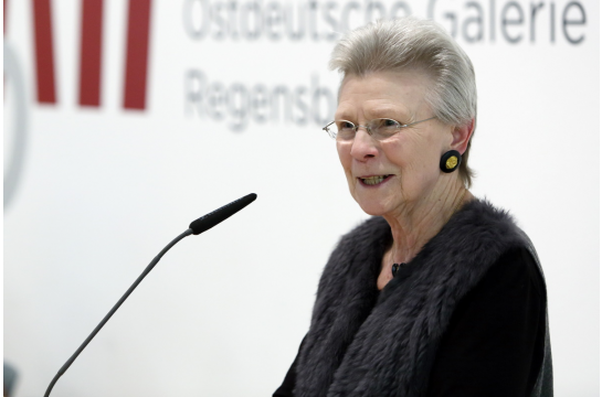 Fotografie: Christa Meier beim Neujahrsempfang des Fördervereins Treffpunkt Seniorenbüro am 2. Februar 2017