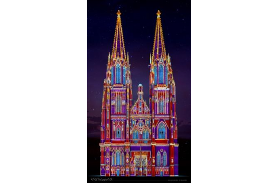 150 Jahre Vollendung der Regensburger Domtürme - Illumination 2