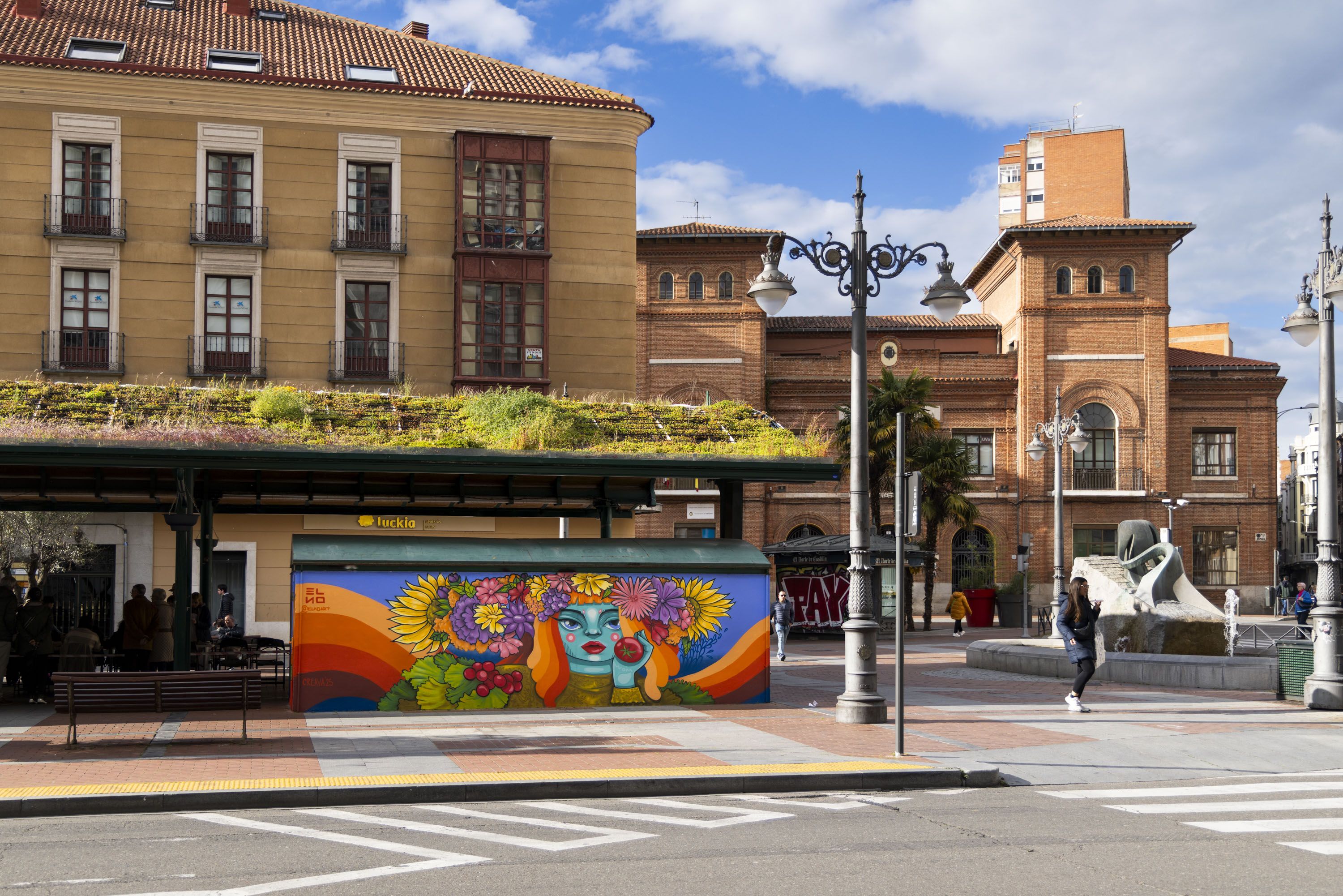 Fotografie einer Szene aus der Stadt Valladolid während des CreaVA Festivals