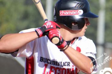 Fotografie: Kilian Redle beim Baseball-Spielen
