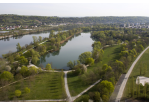 Fotografie: Luftaufnahme des Donauparks (C) Bilddokumentation Stadt Regensburg