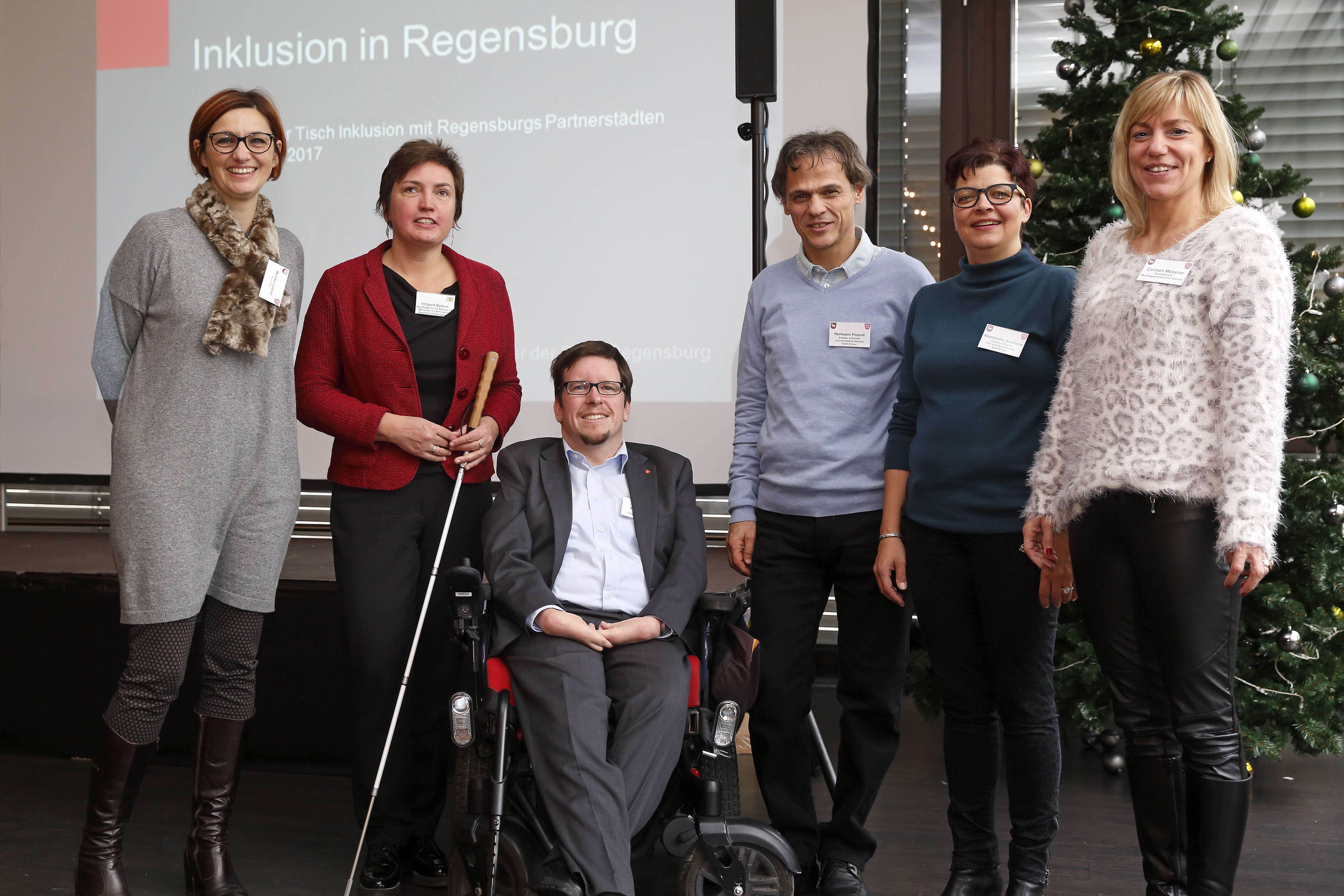 Fotografie: Beim Runden Tisch Inklusion 2017 in Regensburg konnten Teilnehmende aus Brixen begrüßt werden. 