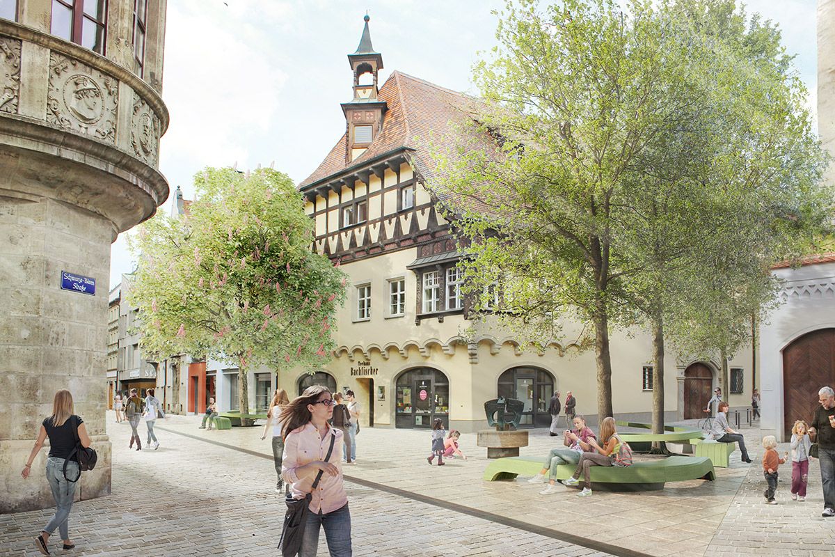 Fußgängerzone - Sitzmöbel Schwarze-Bären-Straße