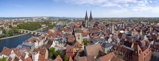 Panoramabild Altstadt Regensburg  (C) Bilddokumentation Stadt Regensburg 