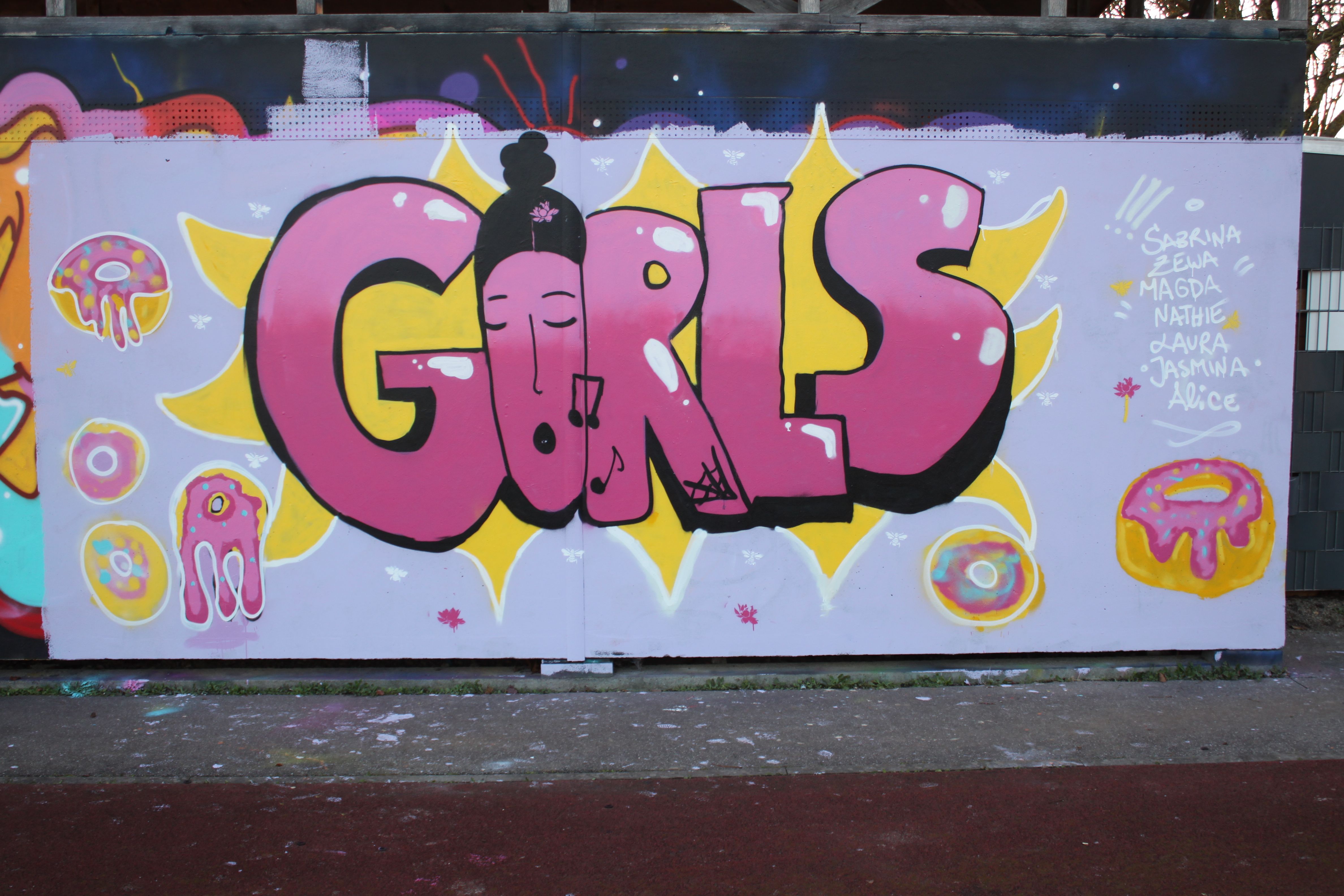 Fotografie: fertiger Schriftzug "GIRLS"