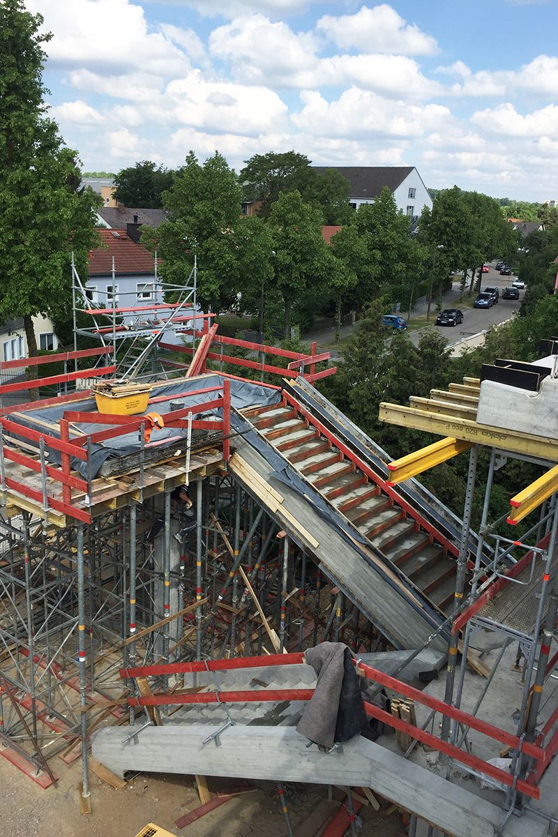 Brückenbau - Geh- und Radwegbrücke Bahnstrecke Regensburg-Weiden/Pilsenallee