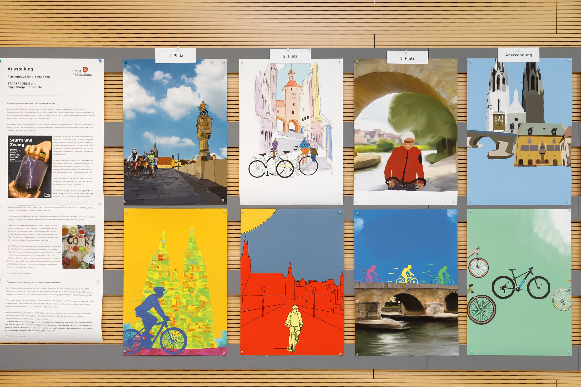 Fotografie – Die von den Schülerinnen und Schülern gestalteten Plakatmotive