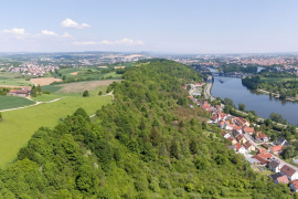 Fotografie: Blick von oben auf das Landschaftsschutzgebiet Winzerer Höhen