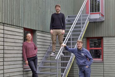 Fotografie - Team Jugendzentrum von links nach rechts: Maria, Max, Lennart