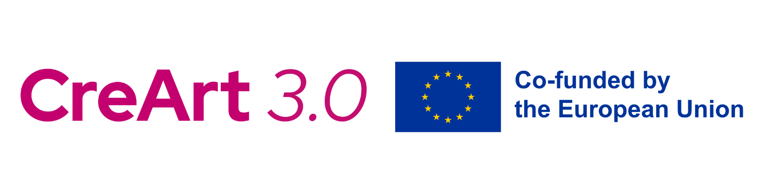 Die Grafik zeigt das EU-Logo und das CreArt-Logo