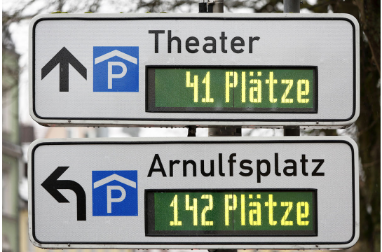 Verkehrs- und Parkregelung - Bild Parkleitsystem