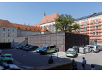 Fotografie - Innenhof der Polizeiinspektion am Minoritenweg