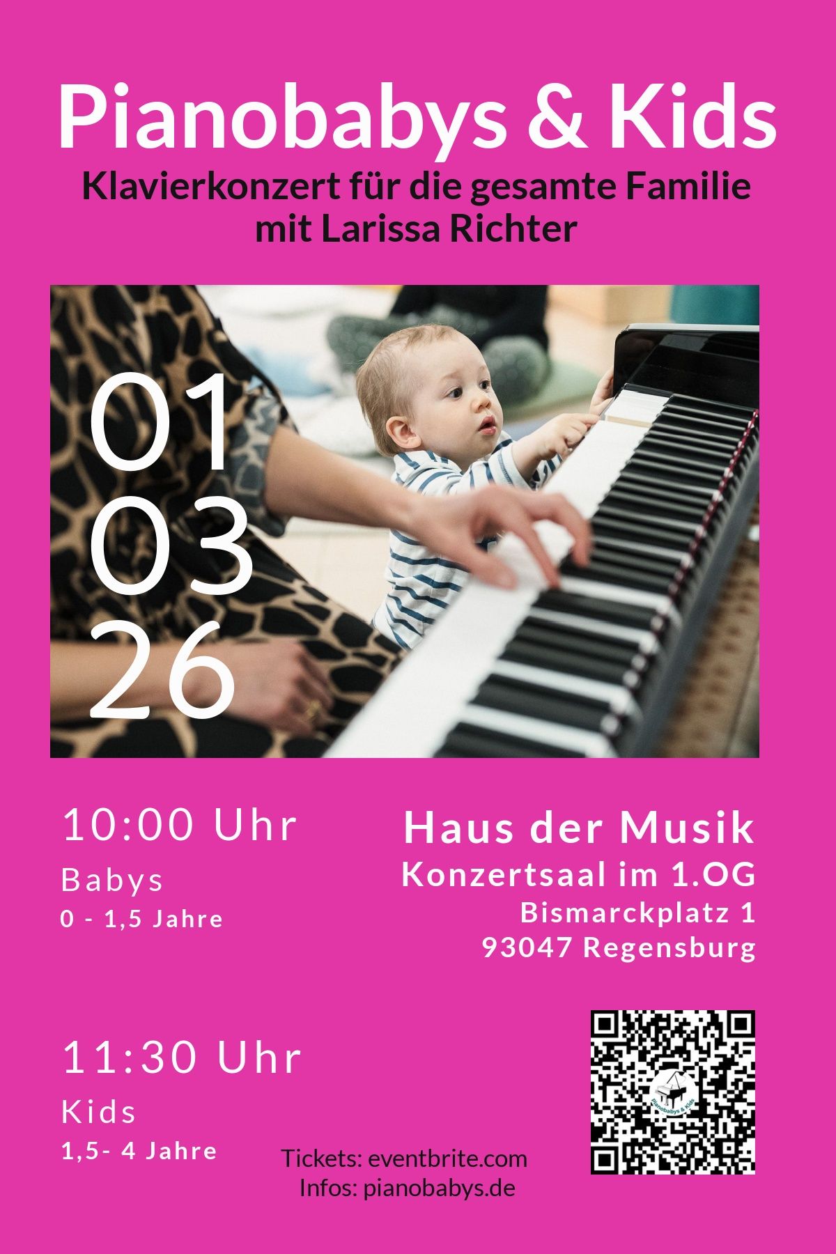 Larissa Richter - Baby- und Kinderkonzerte am 1.3. im Haus der Musik