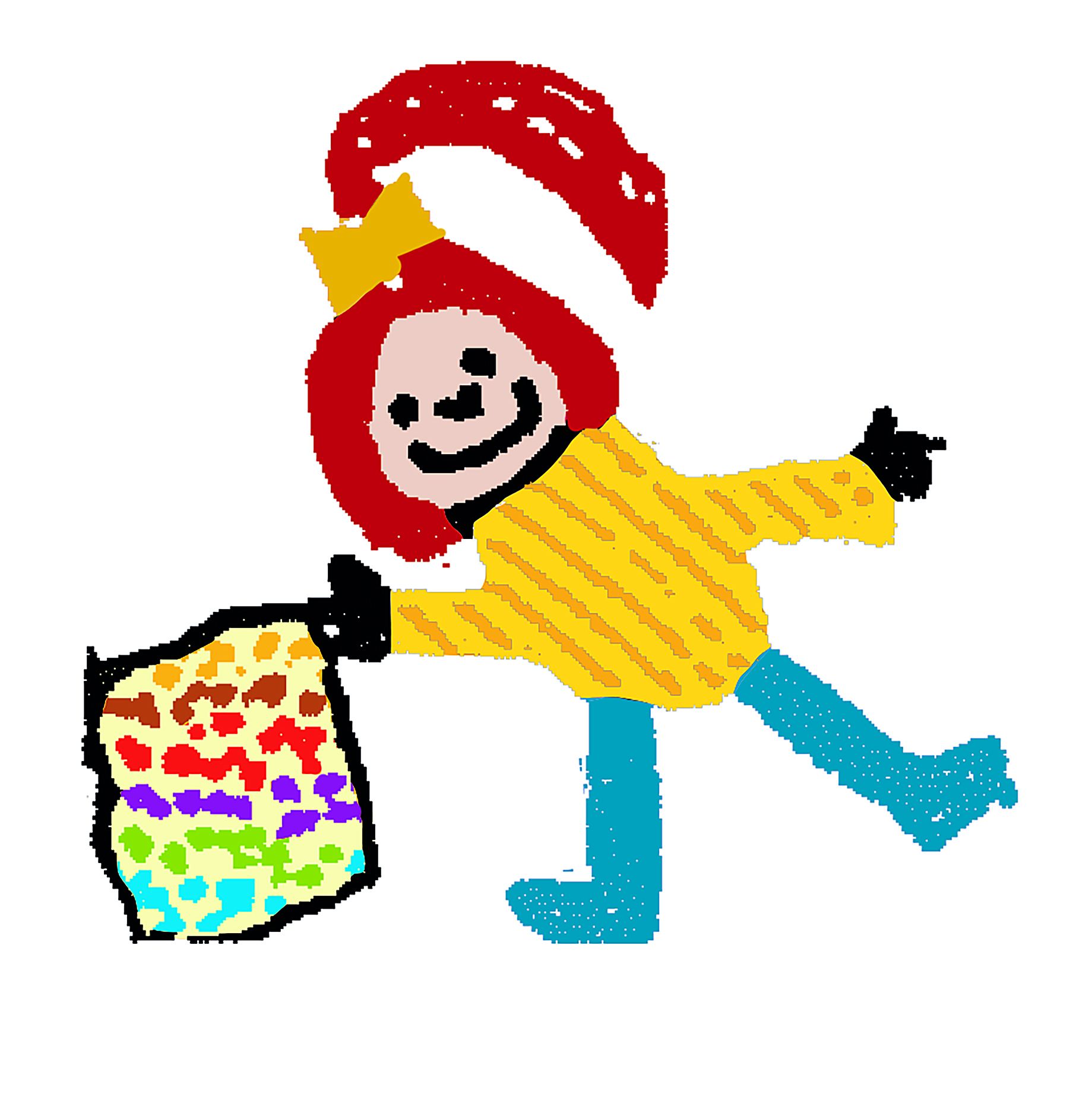 Musische Früherziehung - Männchen Handarbeit 