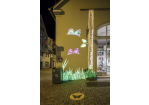 Fotografie - Schmetterlings-Videoinstallation in der Brückstraße (C) Bilddokumentation Stadt Regensburg