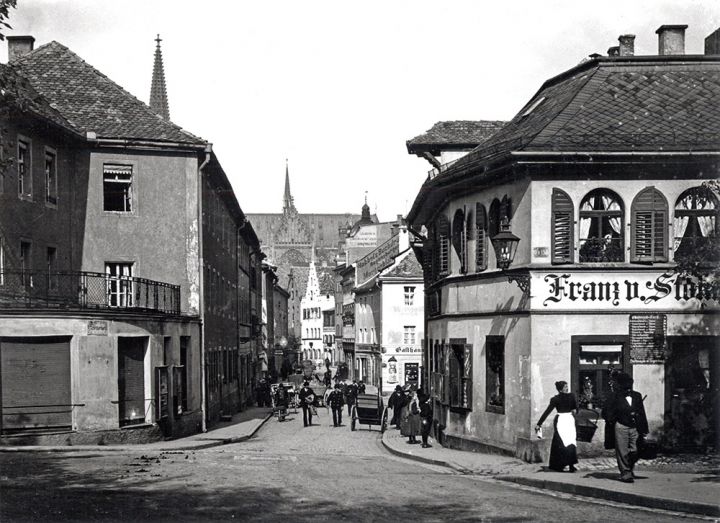Regensburg ca 1900 - Fröhliche Türken Straße