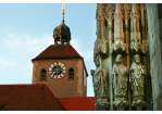 Blick vom Westportal des Domes auf St. Johann