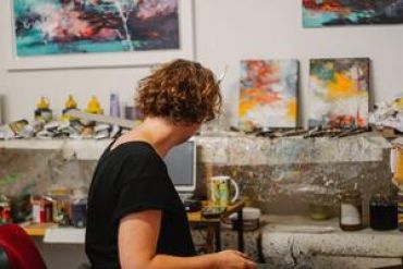 Fotografie einer Künstlerin