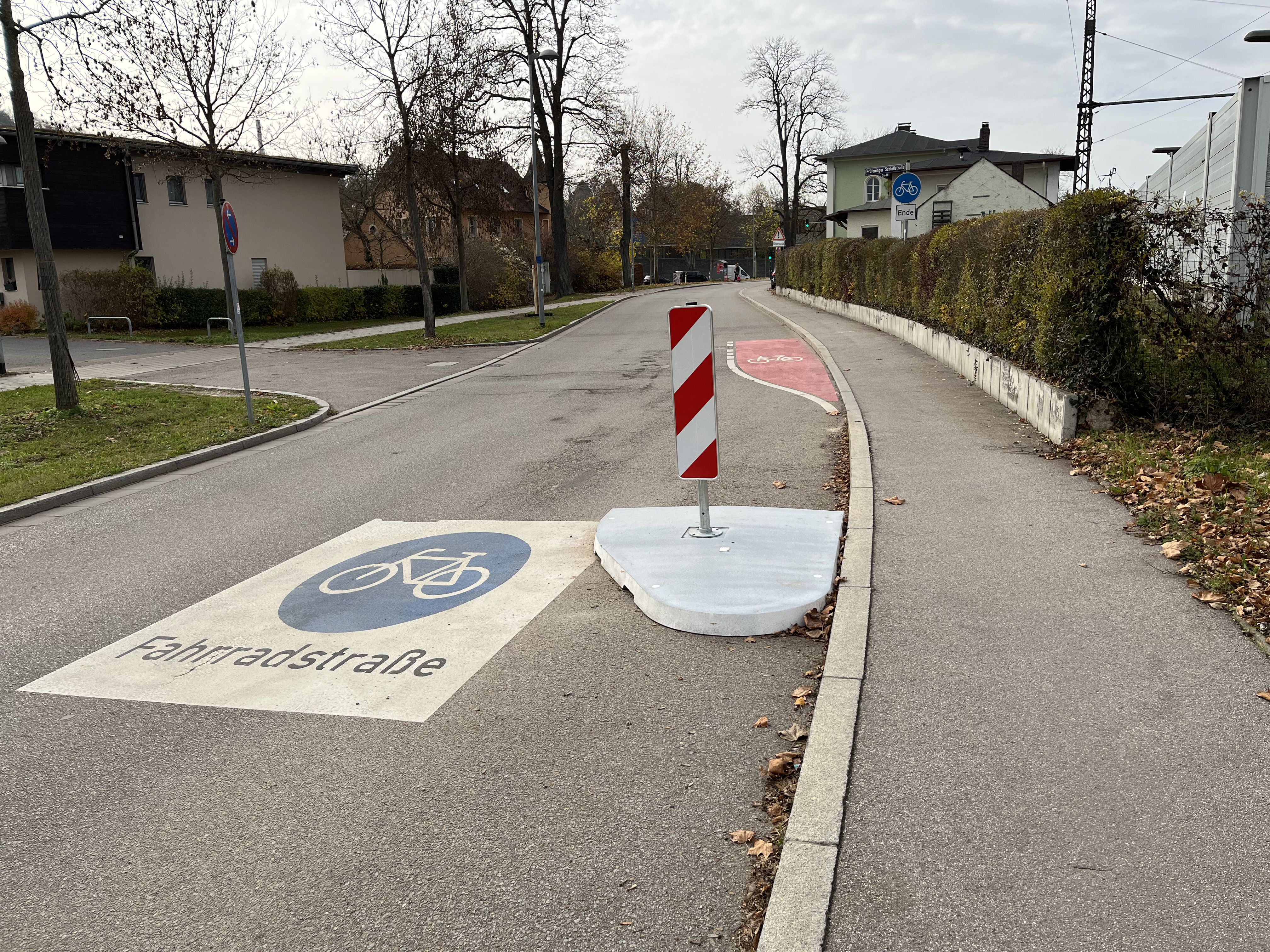 Fotografie – Das Foto zeigt die neue Ausleitung in der Prüfeninger Schlossstraße.