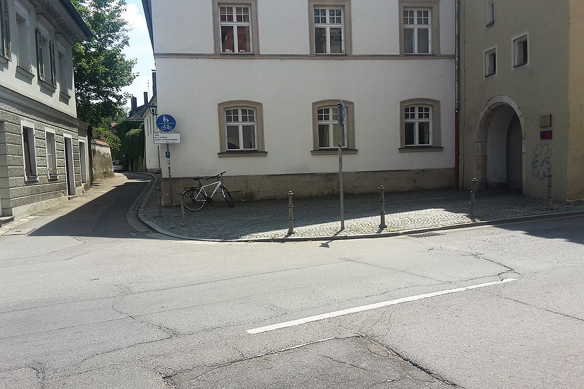 Fotografie - Der Wiesmeierweg von der Jakobstraße (Nordseite)